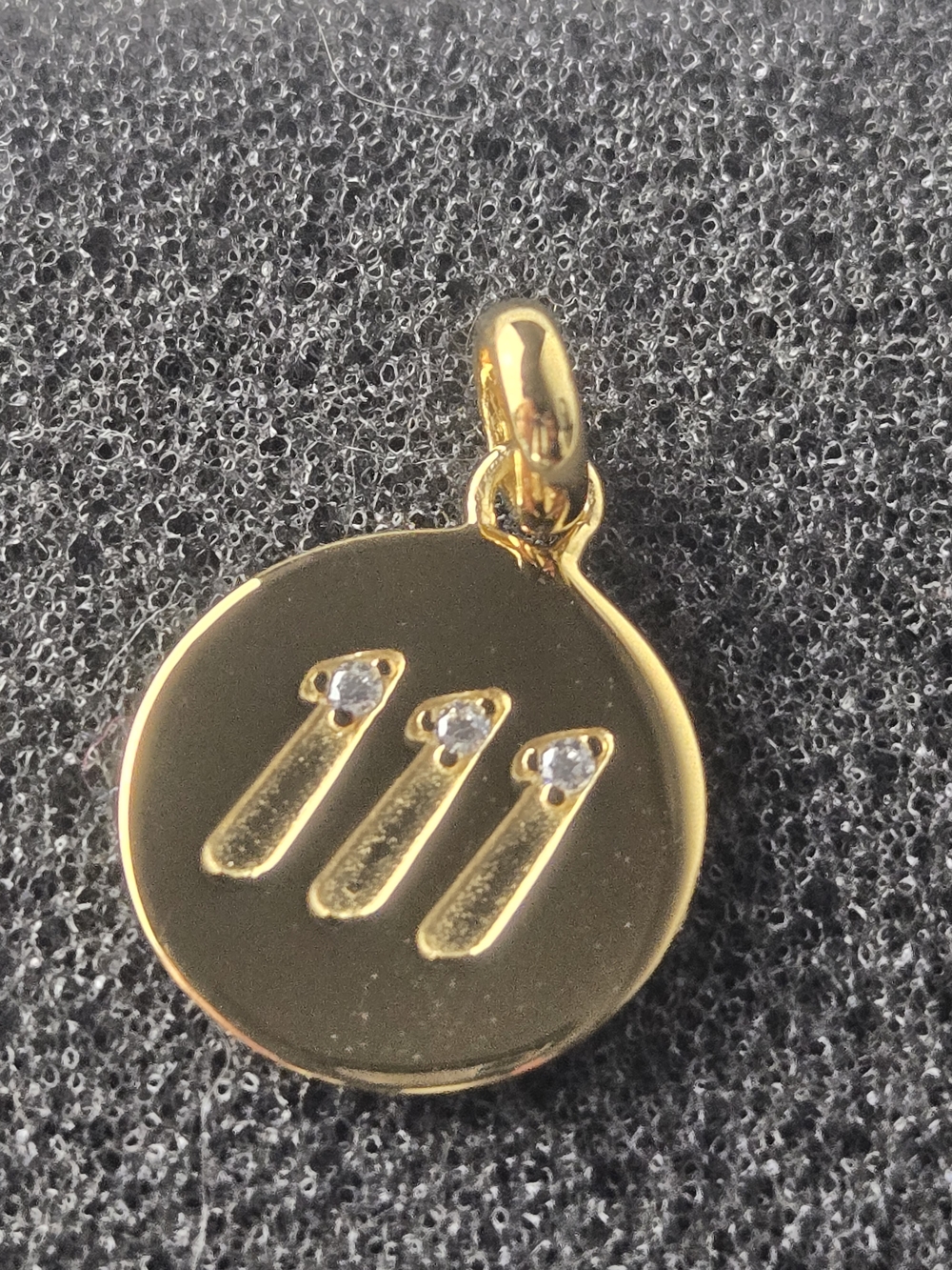 Thomas Sabo "111" Angel Number Charm – 18k Gold Plated